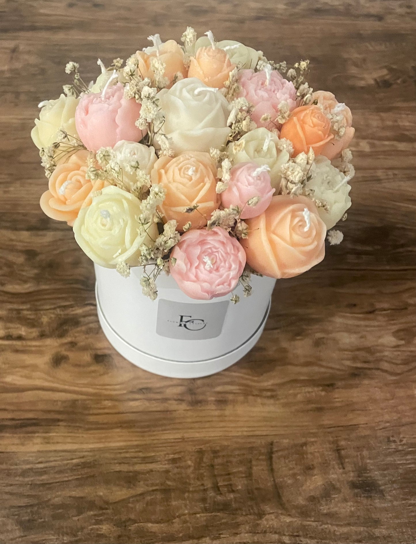 Bouquet de bougie fleurie