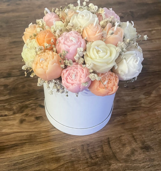 Bouquet de bougie fleurie